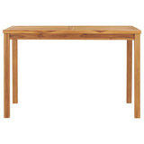 Garden Dining Table 120x70x77 cm Solid Teak Wood 49360