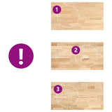 Kitchen Worktop 120x63.5x4 cm Solid Wood Oak Rectangular 4009005