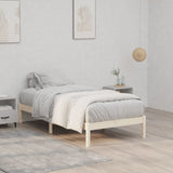 Bed Frame without Mattress 100x190 cm Solid Wood Pine Twin 822457