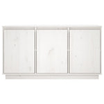 ZNTS Sideboard White 111x34x60 cm Solid Wood Pine 813810