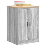 Garage Storage Cabinet Grey Sonoma 60x51x85 cm Solid Wood Pine 860576
