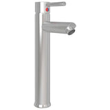 Bathroom Sink with Tap and Push Drain Clear Tempered Glass 3098443