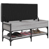 Shoe Bench Grey Sonoma 102x42x45 cm Engineered Wood 835200