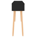 Console Table Black Engineered wood Console Table Rectangular 345628