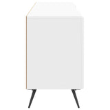 TV Cabinet High Gloss White 150 x 31 x 50 cm Engineered Wood 895609