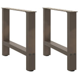 Coffee Table Legs Natural Steel 2 pcs 60x cm Steel 4013287