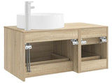 Bathroom Furniture Set 2 pcs Sonoma Oak Engineered Wood 3404010