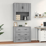 Highboard Grey Sonoma Engineered Wood 3185389