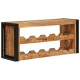 Wine Rack Brown 100 x 45 x 33 cm Solid Rough Mango Wood 4104760