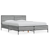 Bed Frame without Mattress Grey Sonoma 135x190 cm Double 3280030