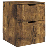 Bedside Cabinets 2 pcs Smoked Oak 40x40x50 cm Engineered Wood 326740
