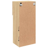 TV Cabinets with LED Lights 2 pcs Sonoma Oak 40.5x30x90 cm 837048