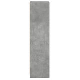 Highboard with Glass Doors Concrete Grey 35x37x142 cm 836437