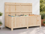 Garden Storage Box 359 L Solid Pine Wood 146.5 x 68 x 63 cm 865390