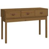 Console Table Honey Brown 114x40x75 cm Solid Wood Pine 821757
