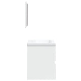 Bathroom Sink Cabinet with Basin and Mirror White 3114171