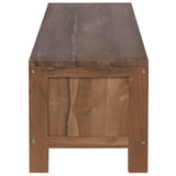 TV Cabinet 110 x 30 x 30 cm Solid Teak Wood Natural 42026890