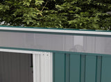 6.5 x 4FT Galvanised Metal Shed with Foundation Kit, Lockable Tool Garden Shed with Double Sliding T3398P323828