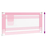 Toddler Safety Bed Rail Pink 180x25 cm Fabric 10204