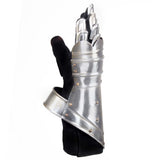 Medieval Knight Gauntlets Replica LARP Silver Steel 286207