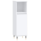 Bathroom Cabinet White 30x30x100 cm Engineered Wood 831548
