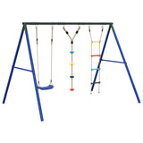 Outdoor Swing Set with Swing, Ladder, Disc Swing 3283595