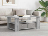 Coffee Table Grey Sonoma 77 x 55 x 42 cm Engineered Wood 8000417