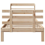 Bed Frame with Headboard without Mattress 75x190 cm Small Single 3306837
