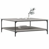 Coffee Table Grey Sonoma 100x100x40 cm Engineered Wood 832846