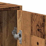 Bathroom Cabinet with Mirror Old Wood Engineered Wood 856042
