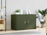 Storage Cabinet Olive Green 80 x 40 x 70 cm Steel 891680