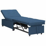 Sofa Bed Blue 194 x 50 x 82 cm Plywood 42008589