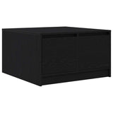 Coffee Table with Drawers Black Oak 70.5x70x40 cm 3328409