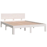 Bed Frame without Mattress White 150x200cm King Size 810501