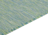 Outdoor Flatweave Rug 160x230 cm Turquoise 340804