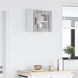 Wall Glass Cabinet LUCCA Grey Sonoma 40 x 31 x 40 cm 884846