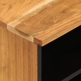 TV Cabinet 100x33x46 cm Solid Wood Acacia 356871