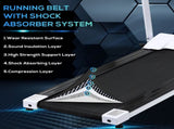 Folding Treadmill Incline, Walking Pad Treadmill for Home, 1-10km/h Under Desk Running Machine T3398P377371