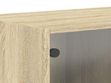 Wall Cabinet with Glass Doors Sonoma Oak 68.5x37x35 cm 836501