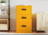 File Cabinet with Drawer Mustard Yellow 44 x 50 x 106.5 cm 891601