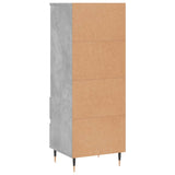 Highboard Concrete Grey 40x36x110 cm Engineered Wood 831504