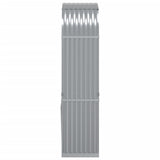 Log Holder Light Grey 80x45x190 cm Galvanised Steel 364550