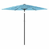 Garden Parasol with Steel Pole Blue 268x268x226 cm 4005102