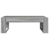 Coffee Table with Infinity LED Grey Sonoma 90x53x30 cm 847642