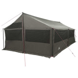 Family Tent Brown grey 600 x 400 x 268 cm Polyester and Steel 42029015