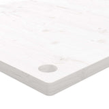 Desk Top White 100x60x2.5 cm Solid Wood Pine 824466