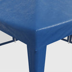 Party Tent with 8 Mesh Sidewalls Blue 4x4 m HDPE 4010062