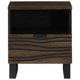 Bedside Cabinet 2 pcs Walnut 40 x 33 x 46 cm Solid Acacia wood 4018015