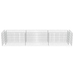 ZNTS Gabion Raised Bed Galvanised Steel 270x50x50 cm 143563