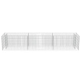 ZNTS Gabion Raised Bed Galvanised Steel 270x50x50 cm 143563